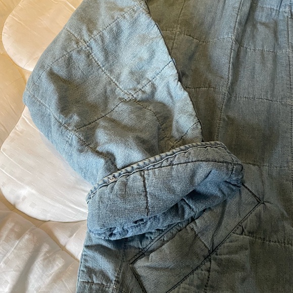 Free People Blue Quilted Puffer Jacket - Picture 4 of 12